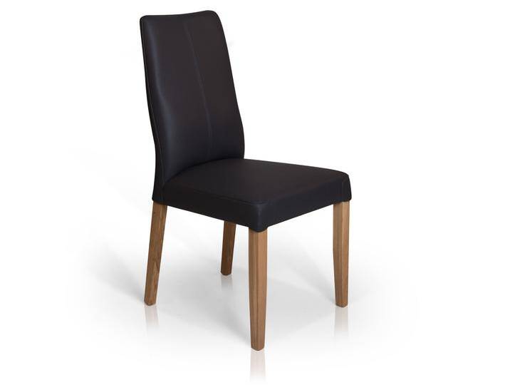 ADRIAN Polsterstuhl, Material Echtleder / Massivholz, schwarz ADRIAN Polsterstuhl, Material Echtleder / Massivholz, schwarz von Möbel-Eins
