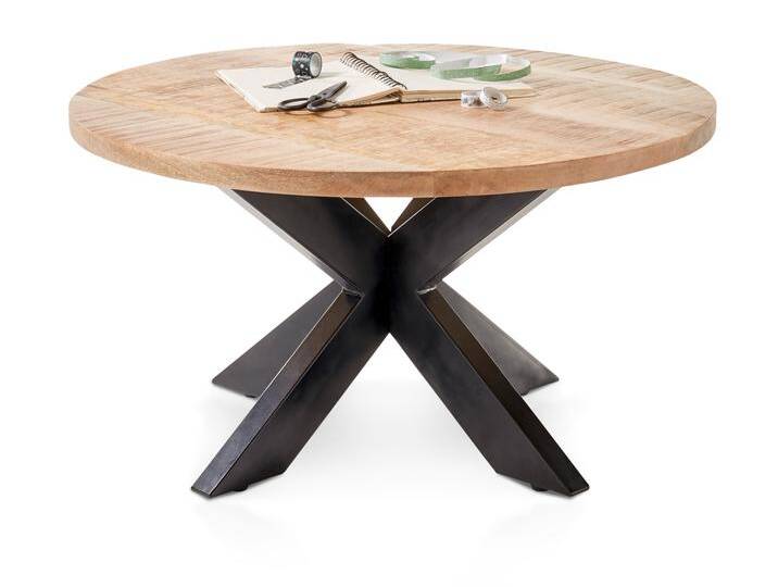 ALMARA Couchtisch, Mango massiv / Metall, schwarz ALMARA Couchtisch, Mango massiv / Metall, schwarz von Möbel-Eins