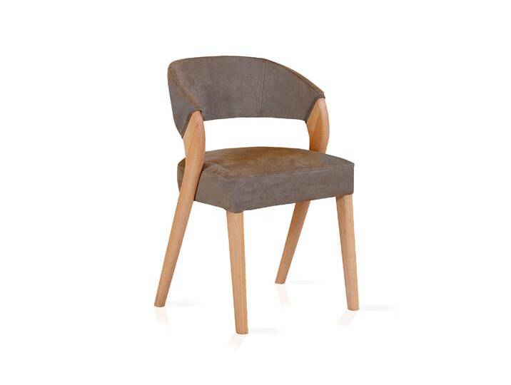 ALONA Polsterstuhl, Material Massivholz / Bezug Kunstleder, Buche von Möbel-Eins