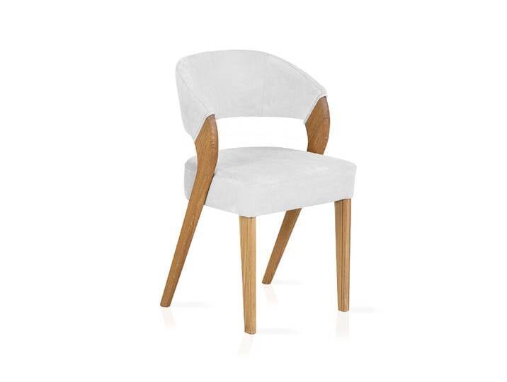 ALONA Polsterstuhl, Material Massivholz / Bezug Kunstleder, Eiche von Möbel-Eins