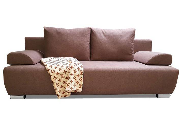 AMIR Schlafsofa mit Bettkasten, Stoffbezug, dunkelbraun/beige AMIR Schlafsofa mit Bettkasten, Stoffbezug, dunkelbraun/beige von Möbel-Eins