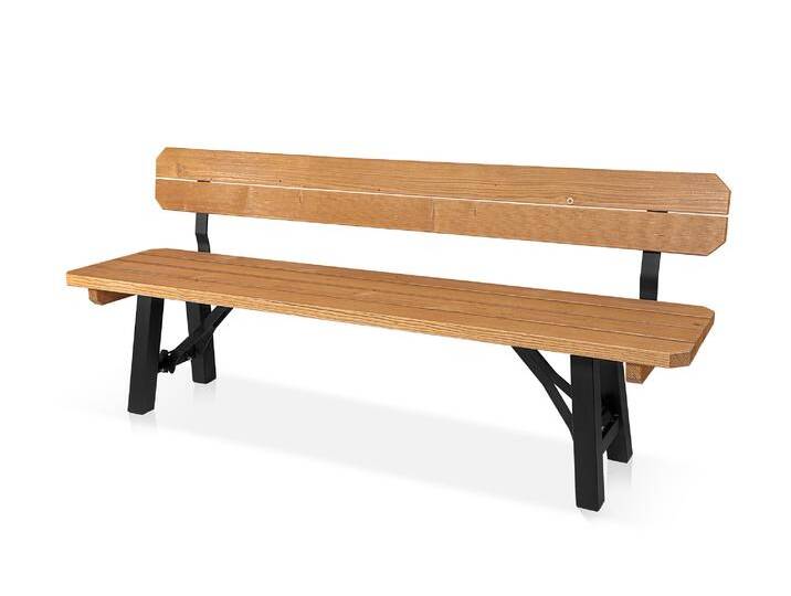 AMMERSEE Gartenbank - klappbar, rustikale Altholzoptik von Möbel-Eins