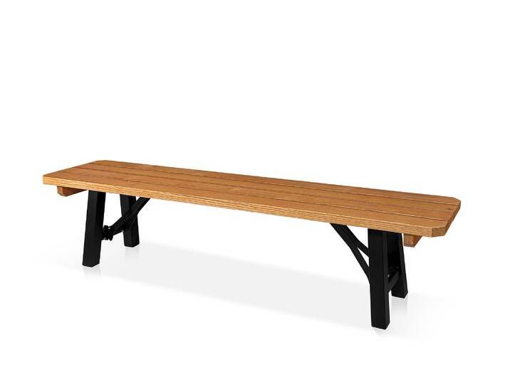 AMMERSEE Gartenbank - klappbar, rustikale Altholzoptik von Möbel-Eins