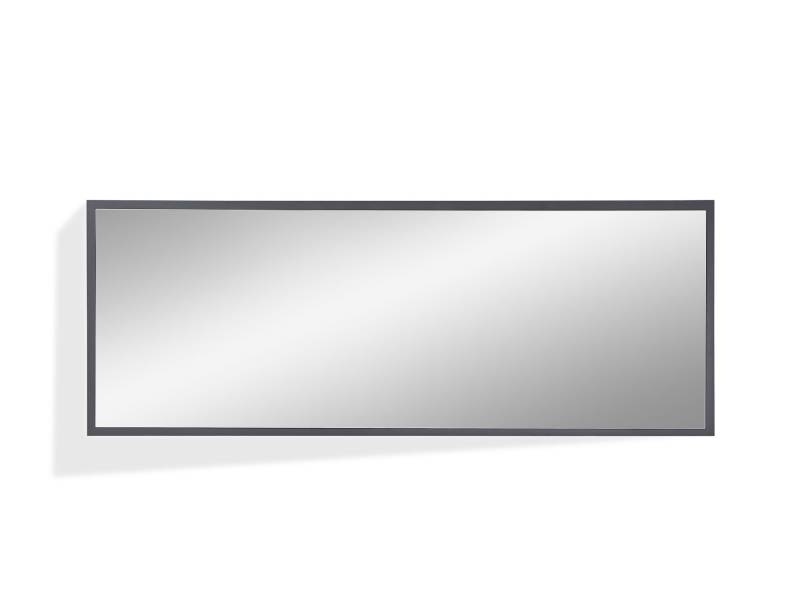BARCO Spiegel 160x60 cm, Material Spanplatte, graphitfarbig von Möbel-Eins