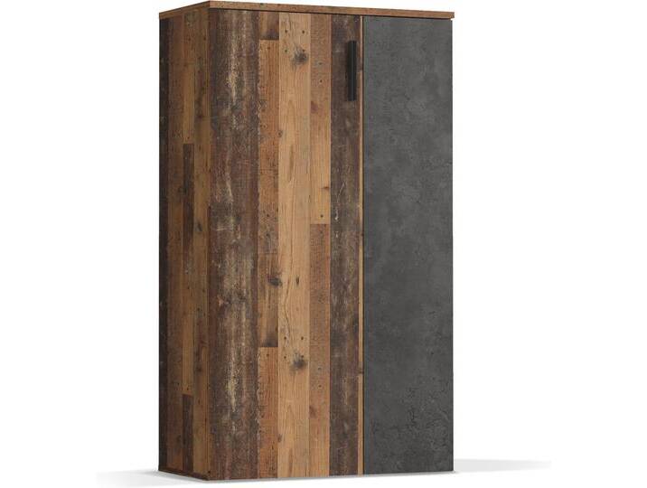 BARNA Schuhschrank, Material Dekorspanplatte, Old Wood BARNA Schuhschrank, Material Dekorspanplatte, Old Wood von Möbel-Eins