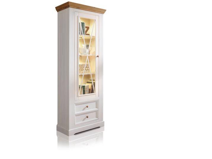 BORNHOLM Vitrine I, Material Massivholz, Kiefer weiss / von Möbel-Eins