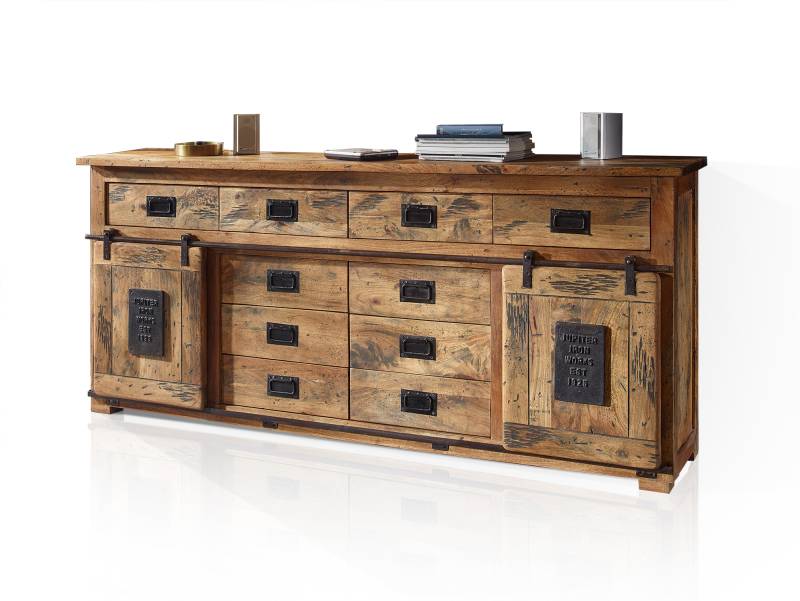 BRISTOL Sideboard IV, Material Massivholz, Mango rustikal von Möbel-Eins