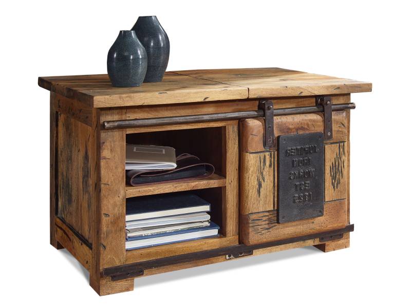 BRISTOL Truhe, Material Massivholz, Mango massiv rustikal von Möbel-Eins