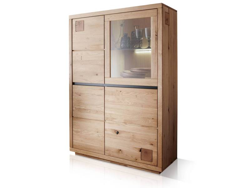 CALDERA Highboard I, Material Massivholz, Wildeiche geölt von Möbel-Eins