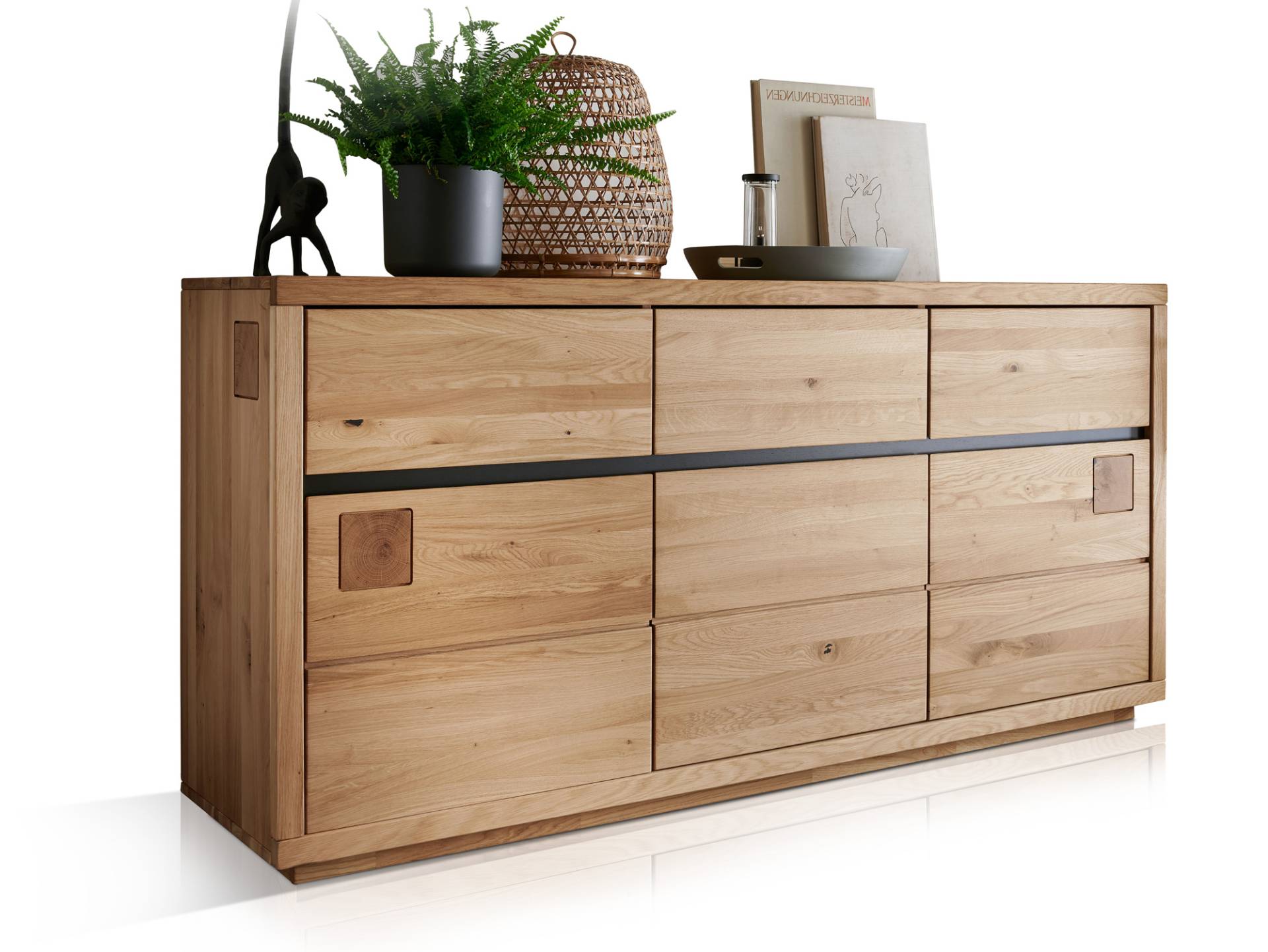 CALDERA Sideboard II, Material Massivholz, Wildeiche geölt von Möbel-Eins