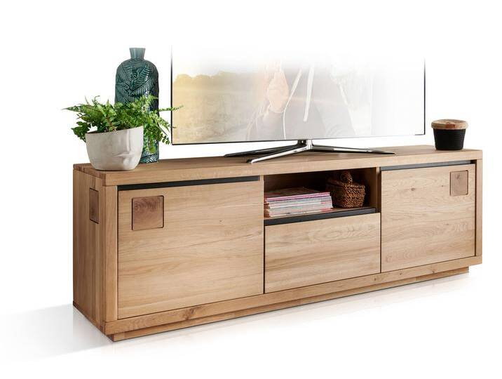 CALDERA TV-Kommode II, Material Massivholz, Wildeiche geölt von Möbel-Eins