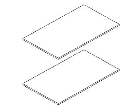 CARLY 2er Set Einlegeböden, 15 mm, Material Dekorspanplatte, 52,7x53,7 cm CARLY 2er Set Einlegeböden, 15 mm, Material Dekorspanplatte, 52,7x53,7 cm von Möbel-Eins