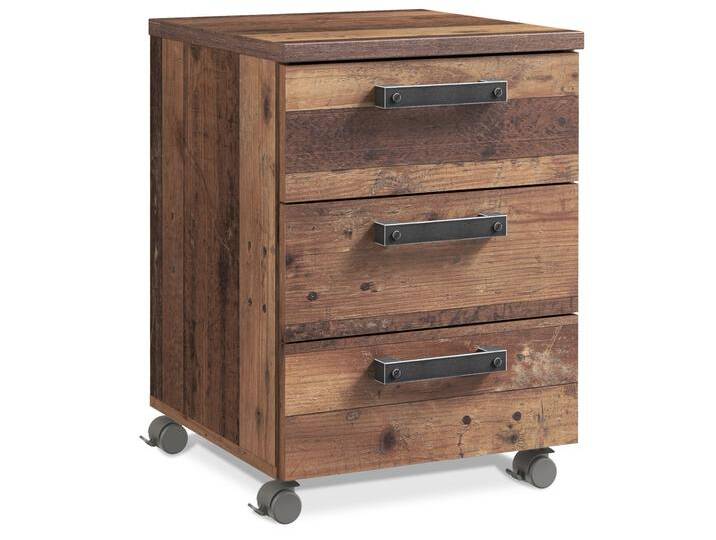 CASSIA Rollcontainer, Material Dekorspanplatten, Old Wood von Möbel-Eins