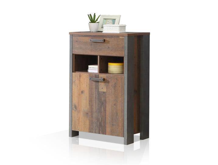 CASSIA Schuhschrank, Material Dekorspanplatte, Old Wood von Möbel-Eins