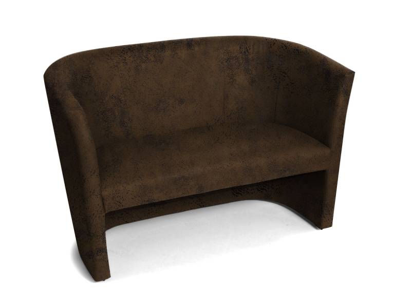 CHARLY Cocktailsofa I DUO Gobi 03 braun, Material Kunstfaser von Möbel-Eins