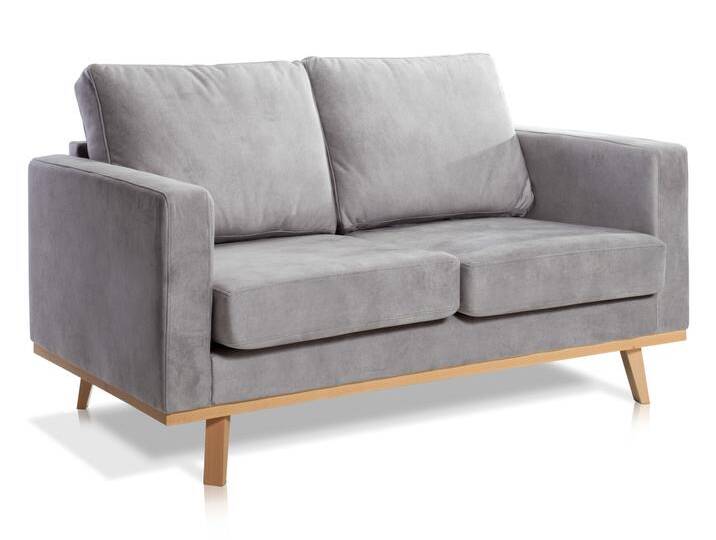 CORIN 2-Sitzer Sofa mit Echtholz-Untergestell von Möbel-Eins