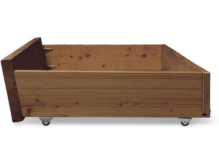 CURBY Bettschublade auf Rollen für Wangenbett, schräg CURBY Bettschublade auf Rollen für Wangenbett, schräg von Möbel-Eins