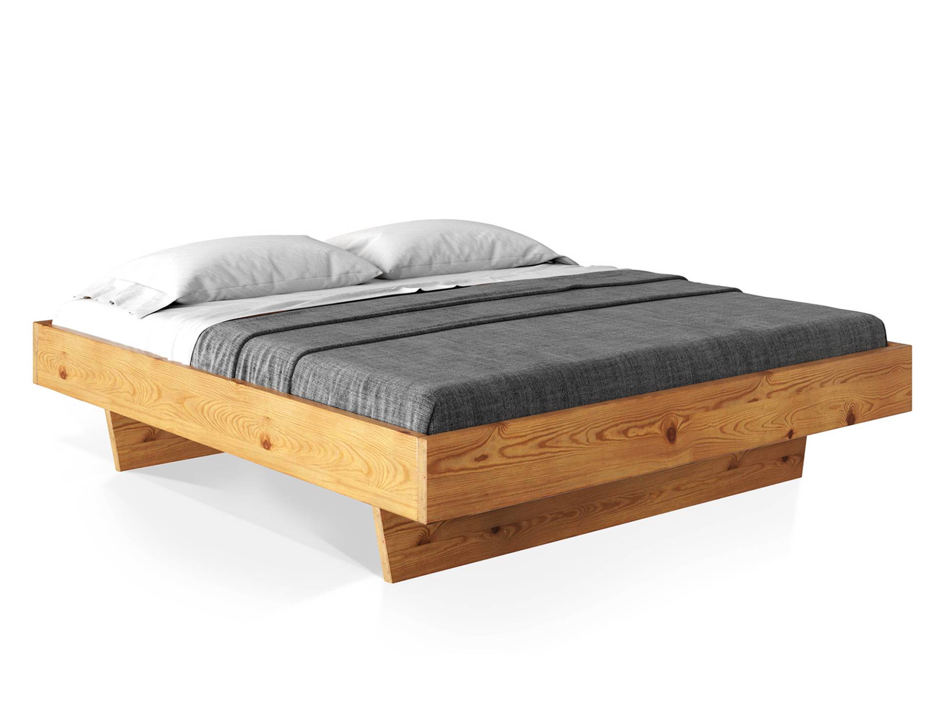 CURBY Wangenbett mit / ohne Kopfteil, Material Massivholz von Möbel-Eins