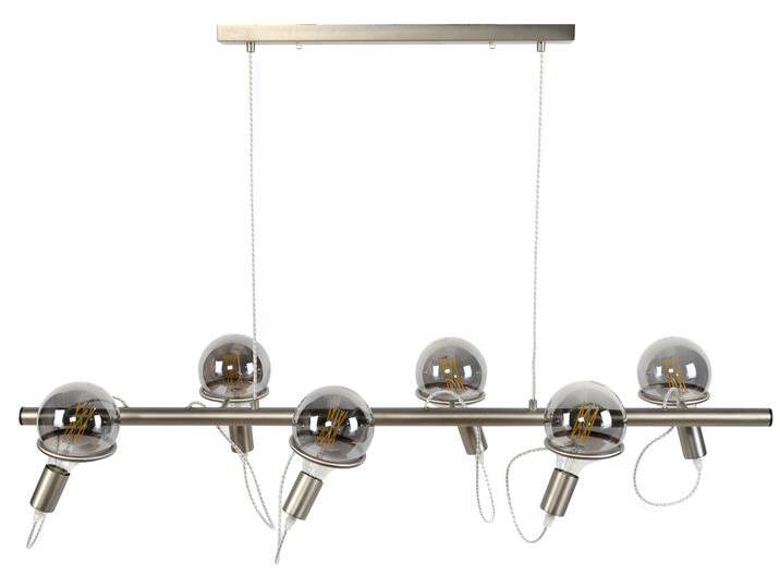 DONYA Hängelampe mit 6 Fassungen, Material Metall, Edelstahloptik DONYA Hängelampe mit 6 Fassungen, Material Metall, Edelstahloptik von Möbel-Eins