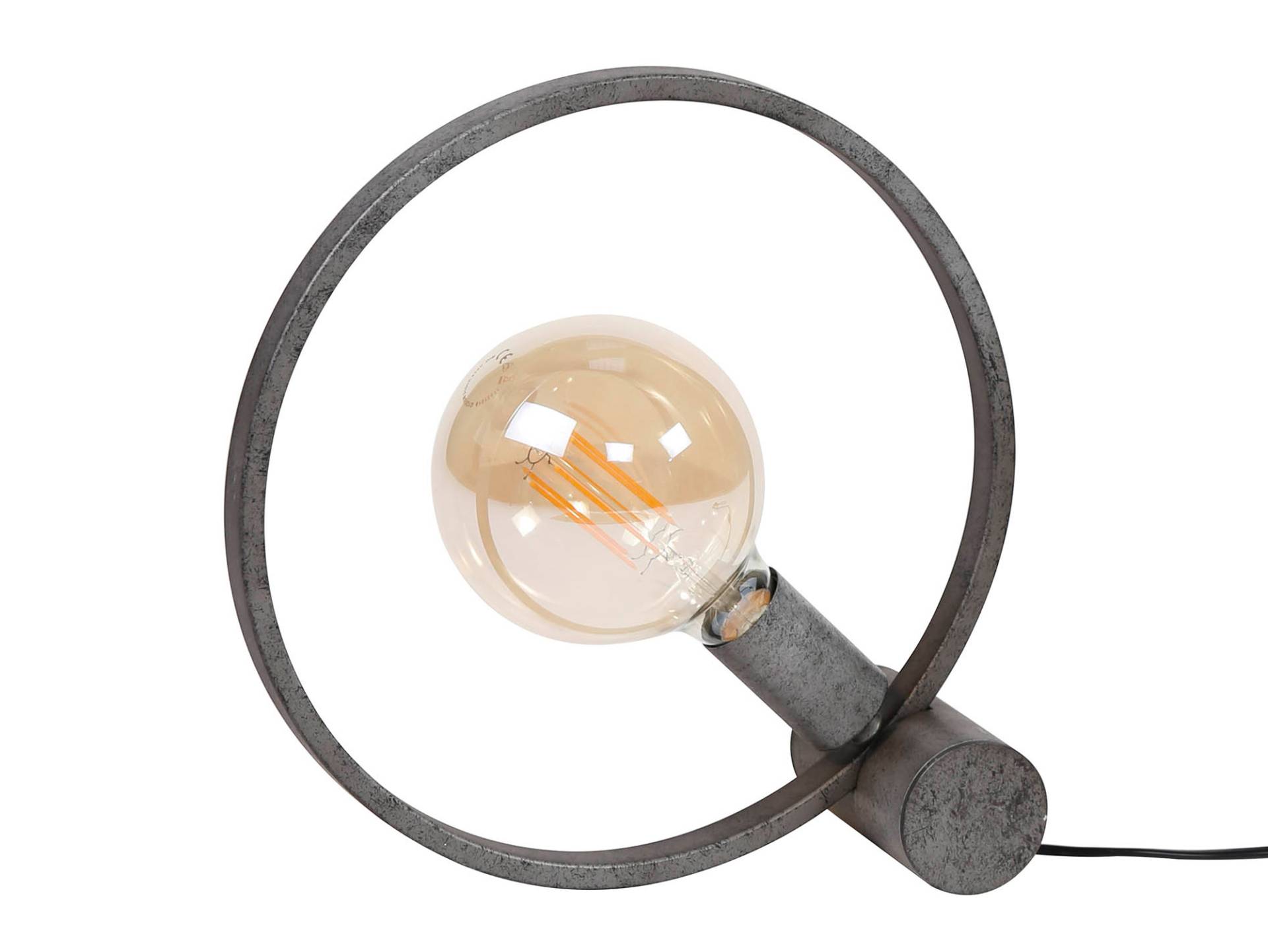 ESTONIA Tischlampe, 1-flammig, Metall mit Altsilber-Finish von Möbel-Eins