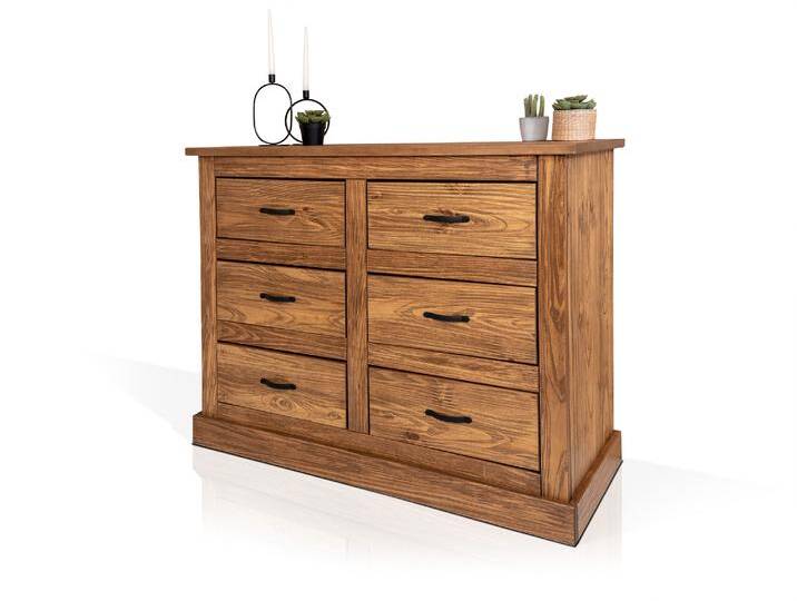EVERGLADE Kommode, Material Massivholz, Kiefer eichefarbig EVERGLADE Kommode, Material Massivholz, Kiefer eichefarbig von Möbel-Eins