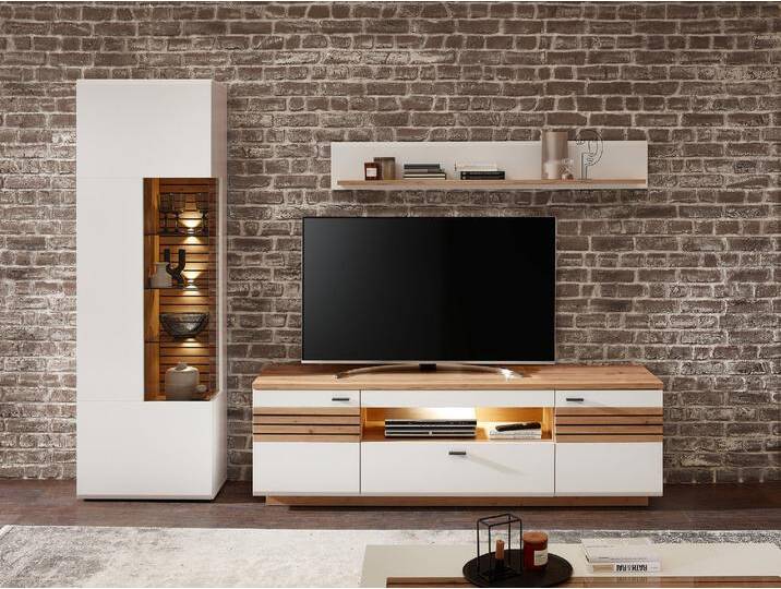 FABINA Wohnwand II, Material Dekorspanplatte, Eiche Artisan FABINA Wohnwand II, Material Dekorspanplatte, Eiche Artisan von Möbel-Eins