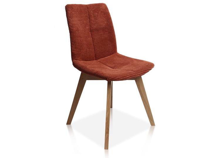 FORLI Polsterstuhl, Gestell Massivholz / Cordbezug, rost FORLI Polsterstuhl, Gestell Massivholz / Cordbezug, rost von Möbel-Eins