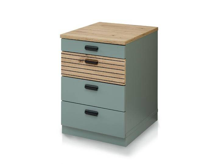 GENNY Rollcontainer, Material Dekorspanplatte, Schilfgrün / von Möbel-Eins