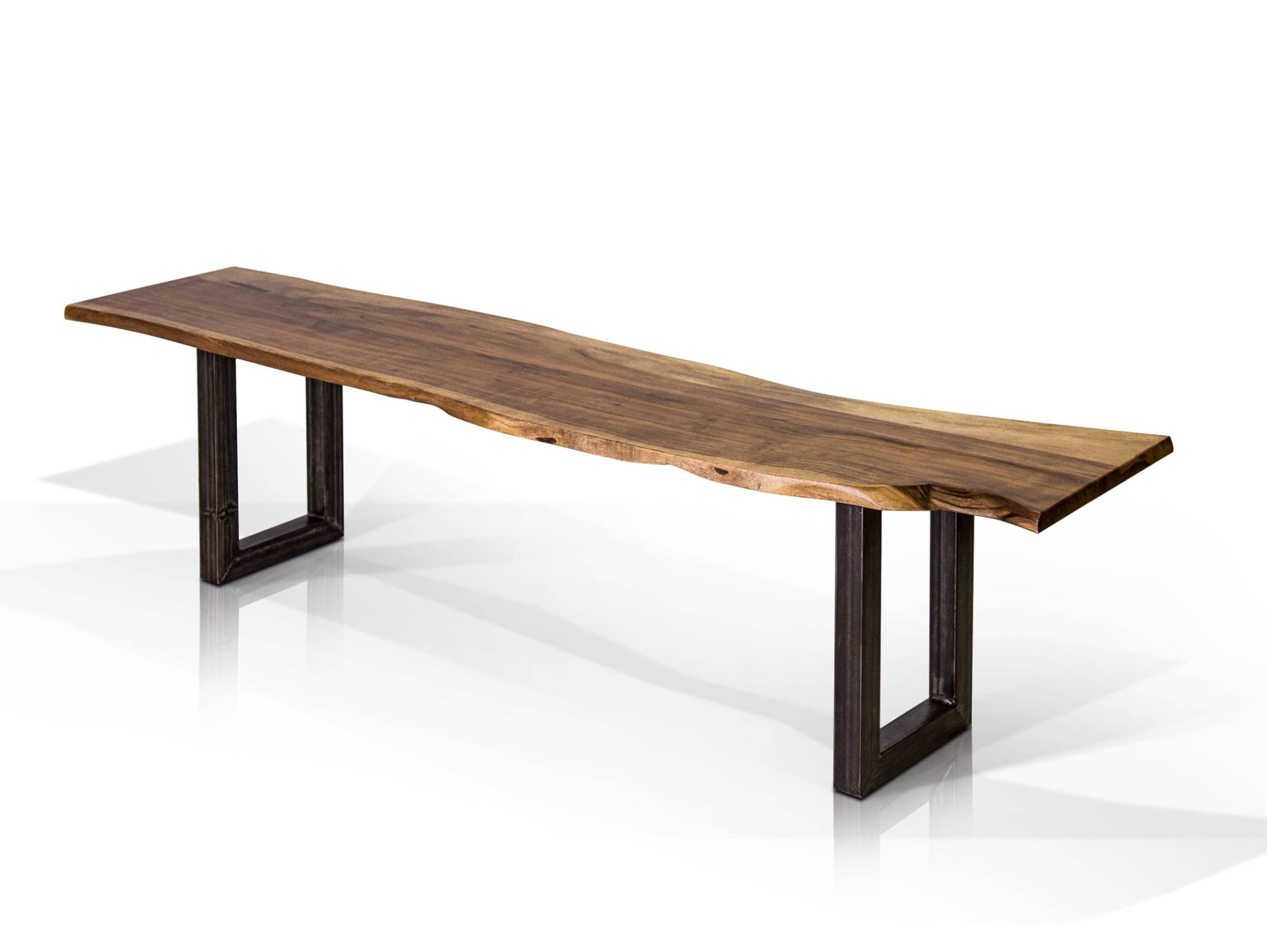 GERA Sitzbank, Material Massivholz / Metall, Akazie lackiert von Möbel-Eins