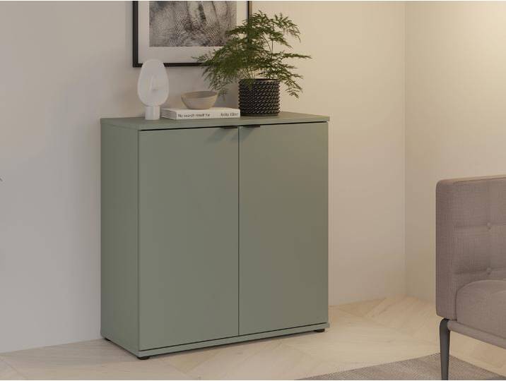 GINNY Kommode I, Material Spanplatte, Salbei GINNY Kommode I, Material Spanplatte, Salbei von Möbel-Eins