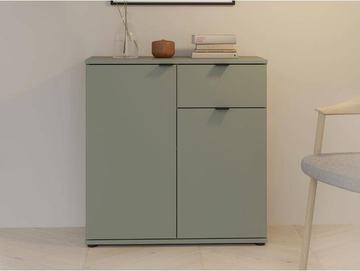 GINNY Kommode II, Material Spanplatte, Salbei GINNY Kommode II, Material Spanplatte, Salbei von Möbel-Eins