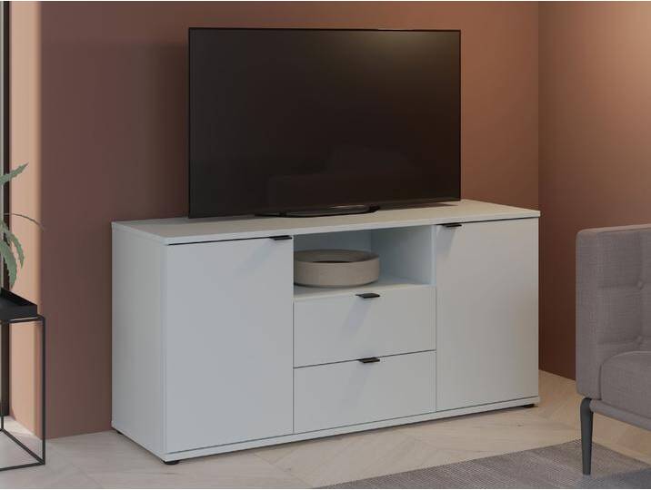 GINNY TV-Unterschrank, Material Spanplatte, Hellgrau GINNY TV-Unterschrank, Material Spanplatte, Hellgrau von Möbel-Eins