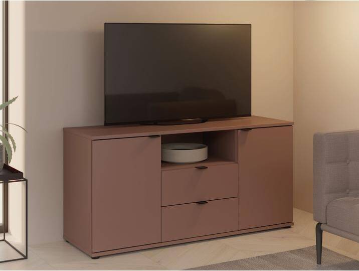 GINNY TV-Unterschrank, Material Spanplatte, Terracotta GINNY TV-Unterschrank, Material Spanplatte, Terracotta von Möbel-Eins