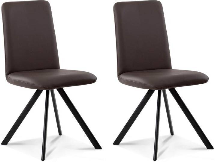 GLORIA 2er SET Polsterstühle, Gestell Eisen schwarz, ohne GLORIA 2er SET Polsterstühle, Gestell Eisen schwarz, ohne von Möbel-Eins