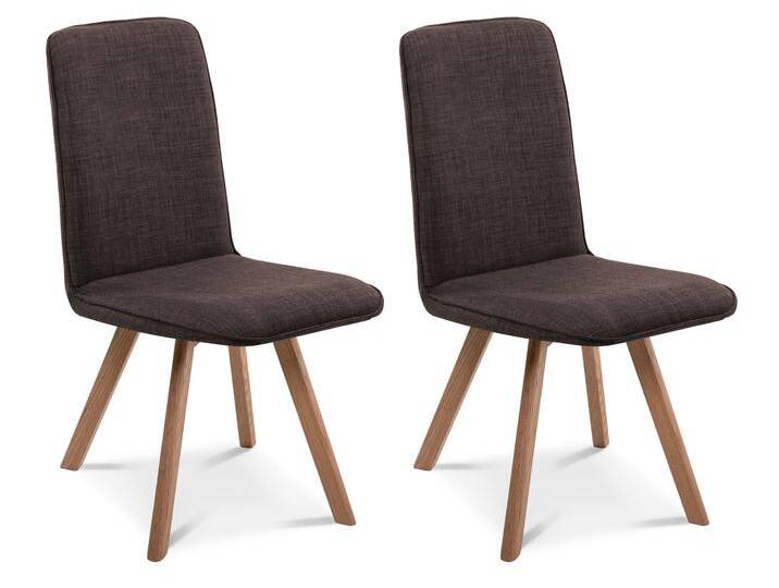 GLORIA 2er SET Polsterstühle, Gestell Massivholz, mit von Möbel-Eins
