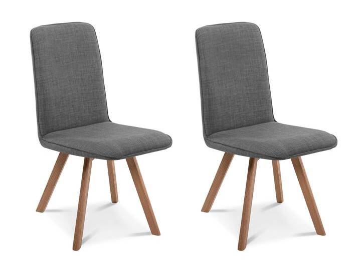 GLORIA 2er SET Polsterstühle, Gestell Massivholz, ohne von Möbel-Eins