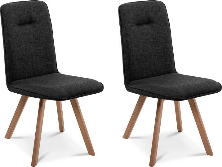 GLORIA 2er SET Polsterstühle, Gestell Massivholz, ohne von Möbel-Eins