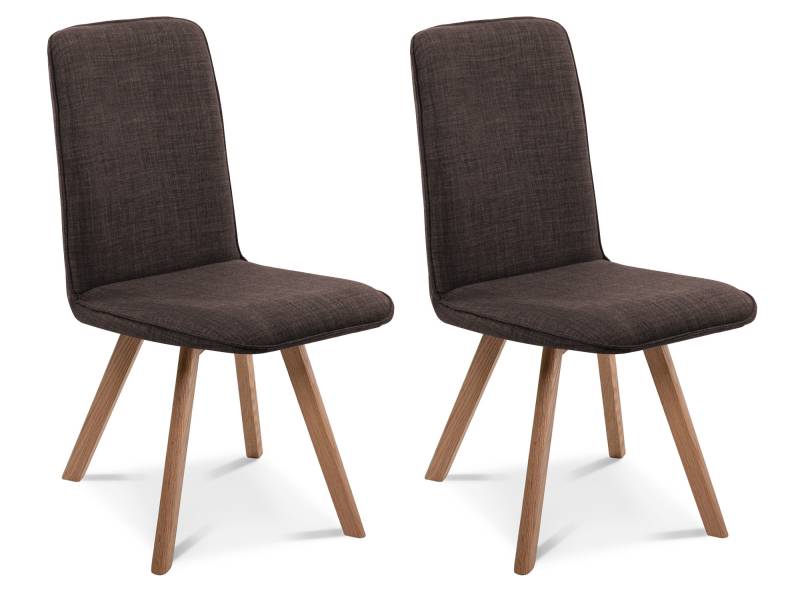 GLORIA 2er SET Polsterstühle, Gestell Massivholz von Möbel-Eins
