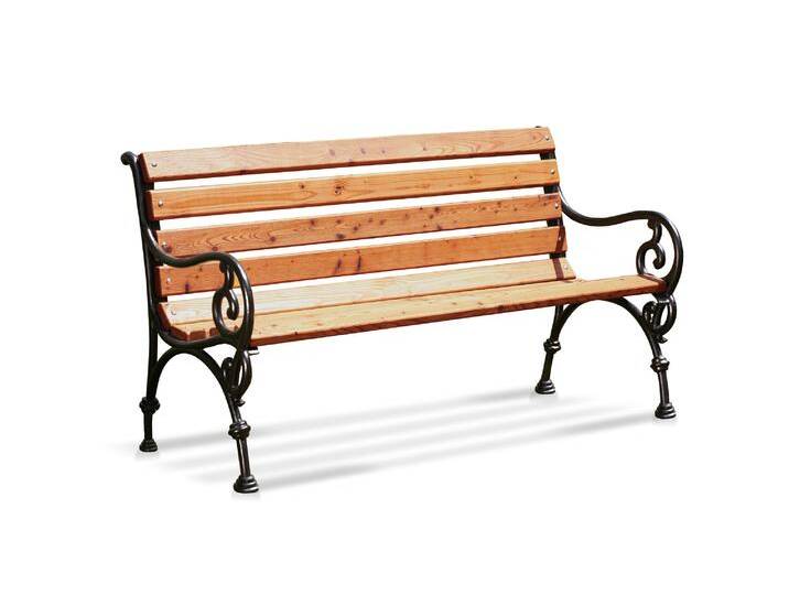 GODENA Gartenbank, Material Massivholz Lärche, Metallgestell von Möbel-Eins