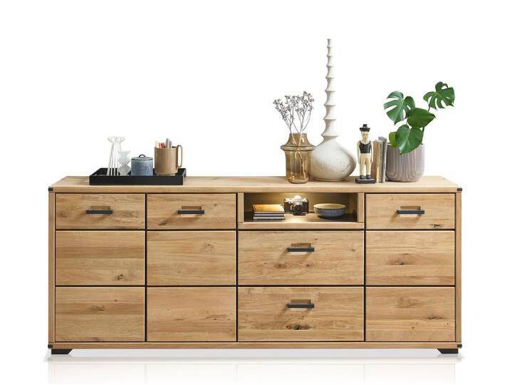 GOJA Sideboard II, teilmassiv, Artisan Eiche / graphitfarbig GOJA Sideboard II, teilmassiv, Artisan Eiche / graphitfarbig von Möbel-Eins