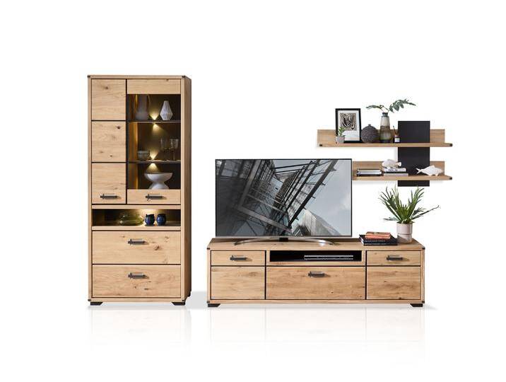 GOJA Wohnwand, Material teilmassiv, Artisan Wildeiche / GOJA Wohnwand, Material teilmassiv, Artisan Wildeiche / von Möbel-Eins