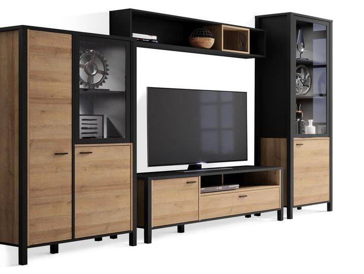 HAVANO 4-teilige Wohnwand, Material Dekorspanplatte, Riviera HAVANO 4-teilige Wohnwand, Material Dekorspanplatte, Riviera von Möbel-Eins