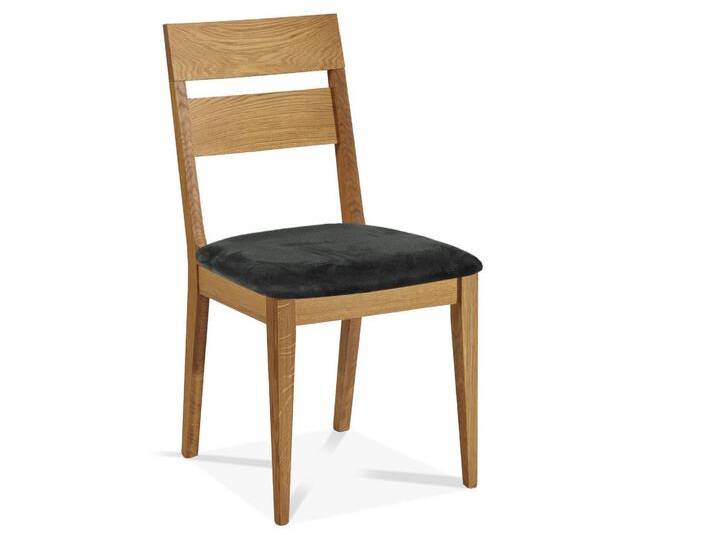 HILKO Polsterstuhl, Material Massivholz, Eiche, Eiche unbehandelt von Möbel-Eins