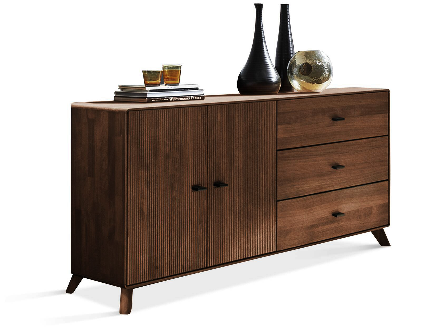 JAKARTA Sideboard I, Material Massivholz, Kernbuche Tabak geölt von Möbel-Eins