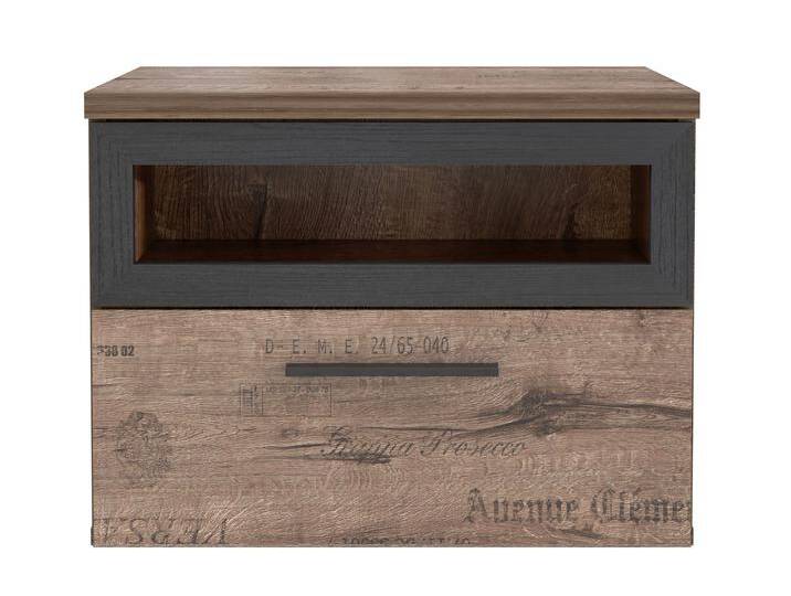 JESOLO Nachtkommode, Material Dekorspanplatte, schlammeichefarbig JESOLO Nachtkommode, Material Dekorspanplatte, schlammeichefarbig von Möbel-Eins