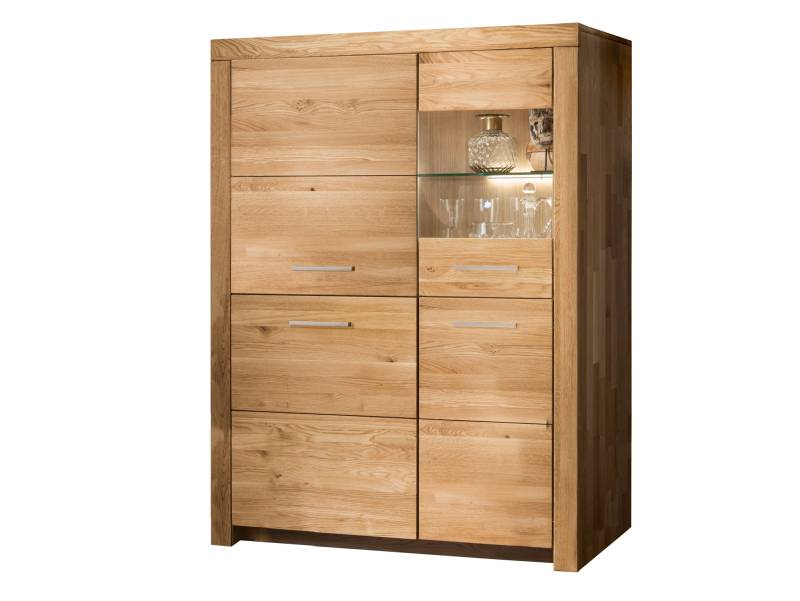 KAMILLA Highboard I, Material Massivholz, Wildeiche geölt von Möbel-Eins