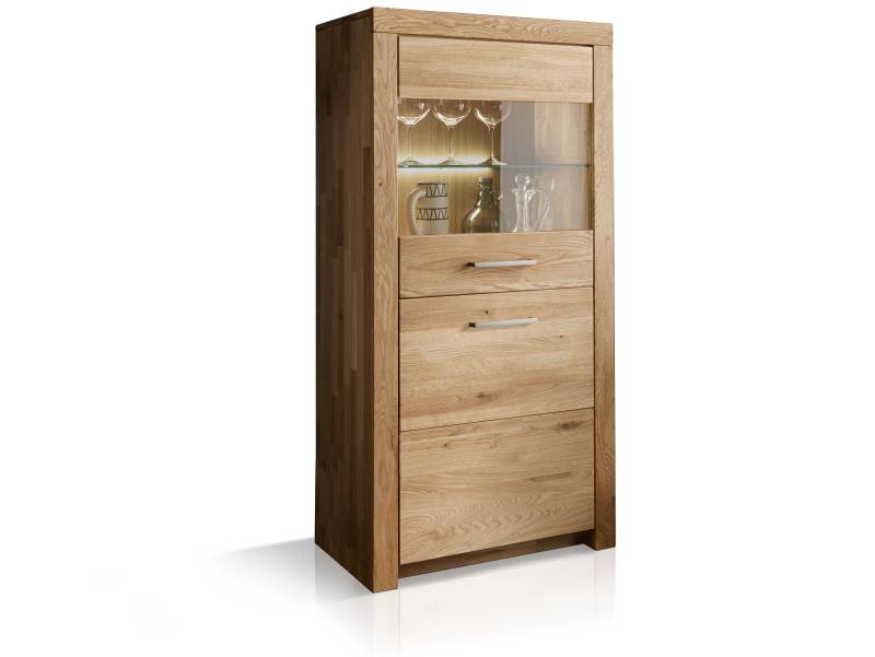KAMILLA Highboard III, Material Massivholz, Wildeiche geölt von Möbel-Eins