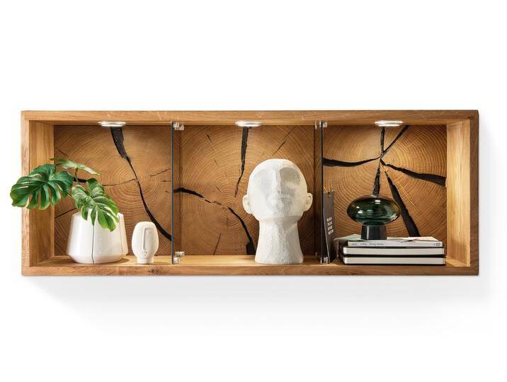 KENTO Wandregal V, Material Massivholz, Wildeiche geölt mit von Möbel-Eins