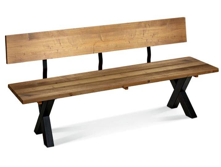 KENTUCKY Sitzbank / Gartenbank mit X-Beinen, Altholzoptik KENTUCKY Sitzbank / Gartenbank mit X-Beinen, Altholzoptik von Möbel-Eins