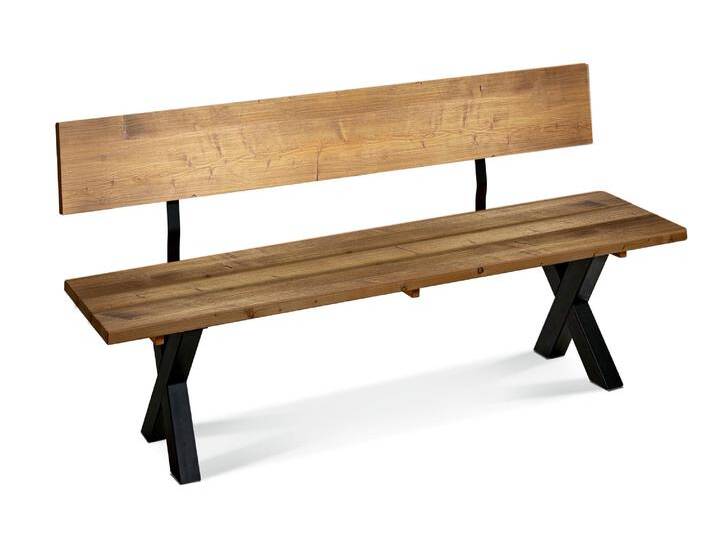 KENTUCKY Sitzbank / Gartenbank mit X-Beinen, Altholzoptik KENTUCKY Sitzbank / Gartenbank mit X-Beinen, Altholzoptik von Möbel-Eins